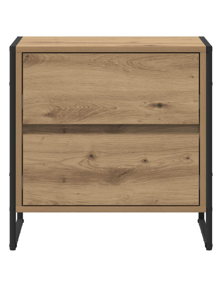 Comodino Rovere Artigianale 50 x 39.5 x 50 cm Legno multistrato