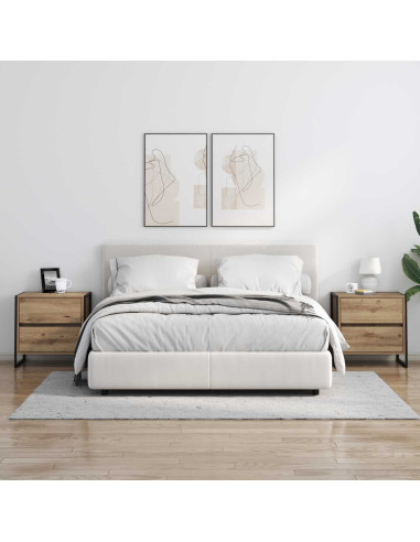 Comodino 2 pcs Rovere Artigianale 50 x 39.5 x 50 cm