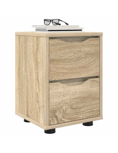 Comodini con cassetto 2 pcs Rovere Sonoma 30,5 x 30 x 43 cm