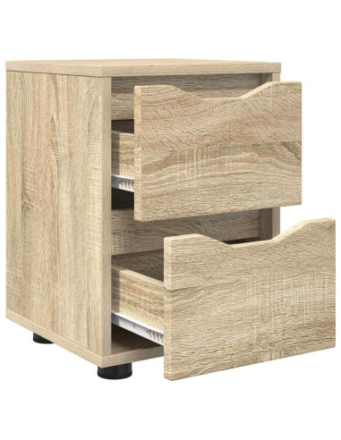 Comodini con cassetto 2 pcs Rovere Sonoma 30,5 x 30 x 43 cm