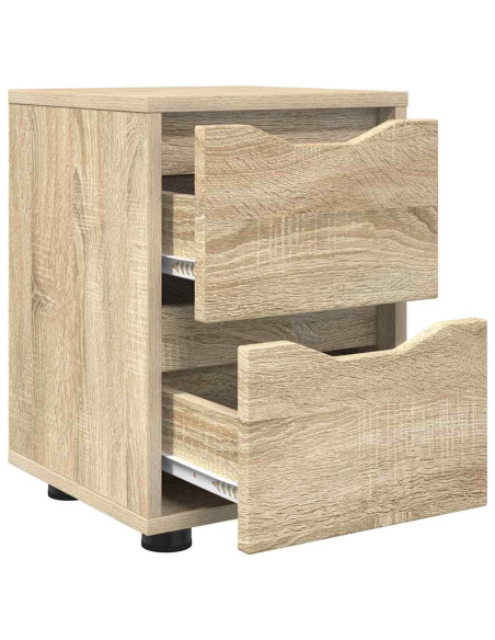 Comodini con cassetto 2 pcs Rovere Sonoma 30,5 x 30 x 43 cm