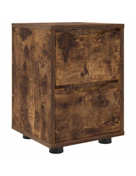 Comodino Rovere fumé 30,5 x 30 x 43 cm Legno multistrato