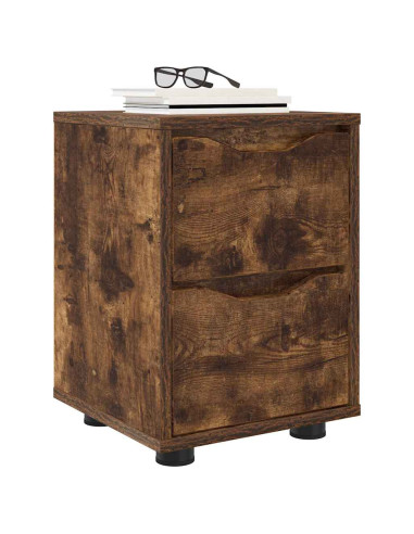 Comodino Rovere fumé 30,5 x 30 x 43 cm Legno multistrato