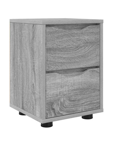 Comodino Grigio Sonoma 30,5 x 30 x 43 cm Legno multistrato