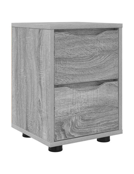 Comodino Grigio Sonoma 30,5 x 30 x 43 cm Legno multistrato