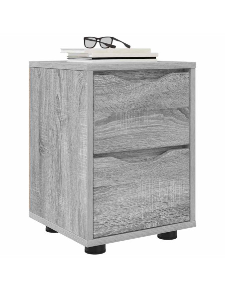 Comodino Grigio Sonoma 30,5 x 30 x 43 cm Legno multistrato