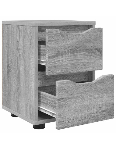 Comodino Grigio Sonoma 30,5 x 30 x 43 cm Legno multistrato