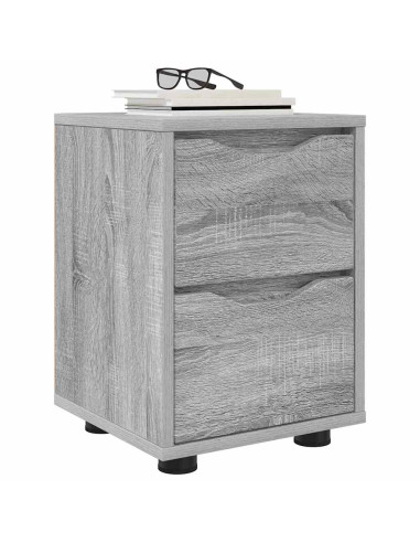 Comodini con cassetto 2 pcs Grigio Sonoma 30,5 x 30 x 43 cm