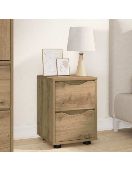 Comodini 2 pcs Rovere artigianale 30,5 x 30 x 43 cm