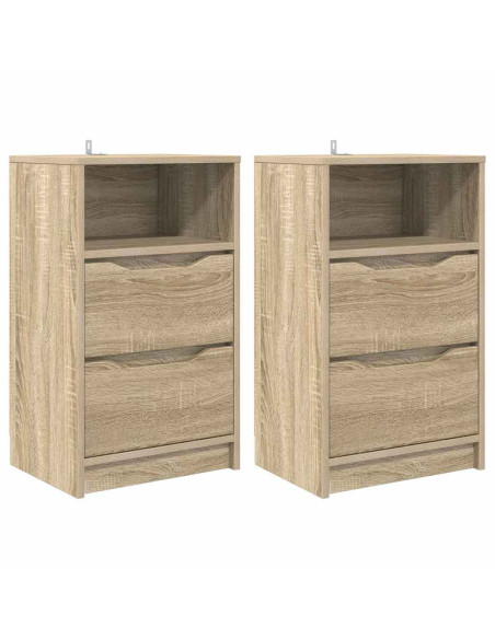 Comodini 2 pcs Rovere Sonoma 40 x 30 x 467 cm Legno multistrato
