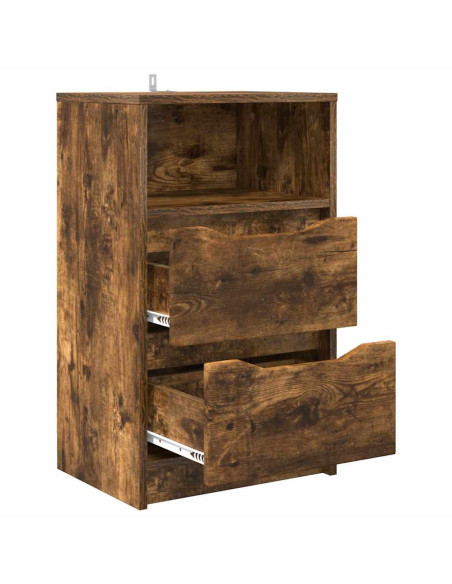 Comodino Rovere fumé 40 x 30 x 467 cm Legno multistrato