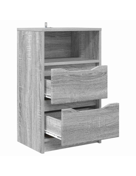 Comodino Grigio Sonoma 40 x 30 x 467 cm Legno multistrato