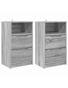 Comodini 2 pcs Grigio Sonoma 40 x 30 x 467 cm Legno multistrato 2