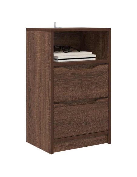 Comodino Rovere Marrone 40 x 30 x 467 cm Legno multistrato