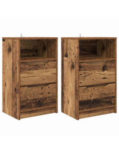 Comodini 2 pcs Legno vecchio 40 x 30 x 467 cm Legno multistrato 2