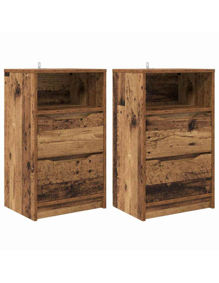 Comodini 2 pcs Legno vecchio 40 x 30 x 467 cm Legno multistrato