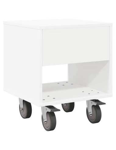 Comodino 2 pcs Bianco 40,5 x 40 x 48 cm Legno multistrato