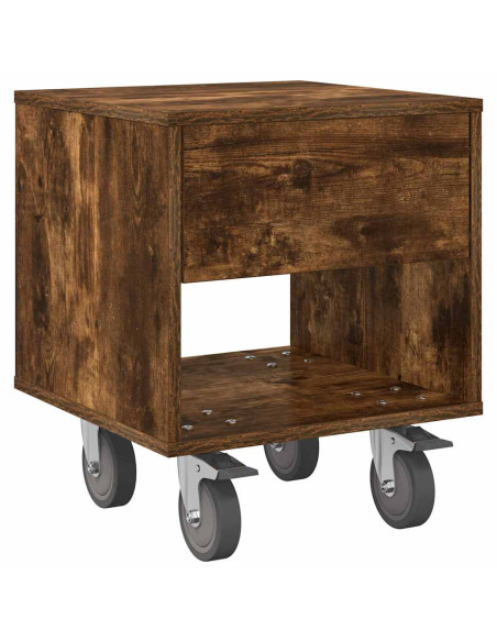 Comodino Rovere fumé 40,5 x 40 x 48 cm Legno multistrato