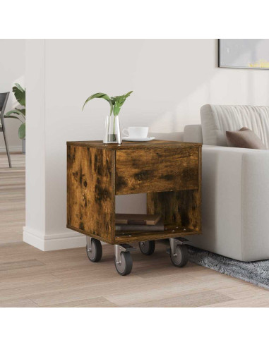 Comodino Rovere fumé 40,5 x 40 x 48 cm Legno multistrato