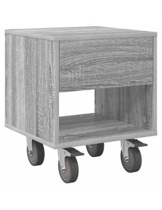 Comodino Grigio Sonoma 40,5 x 40 x 48 cm Legno multistrato 2