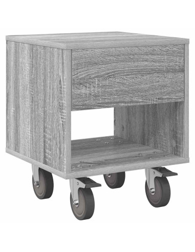 Comodino Grigio Sonoma 40,5 x 40 x 48 cm Legno multistrato