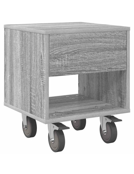 Comodino Grigio Sonoma 40,5 x 40 x 48 cm Legno multistrato
