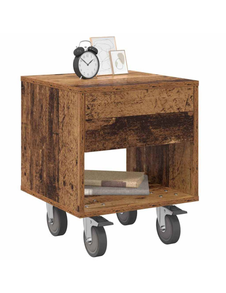 Comodino Legno vecchio 40,5 x 40 x 48 cm Legno multistrato