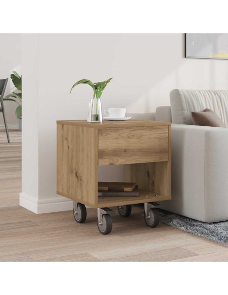 Comodino Rovere artigianale 40,5 x 40 x 48 cm Legno multistrato