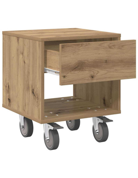 Comodino Rovere artigianale 40,5 x 40 x 48 cm Legno multistrato
