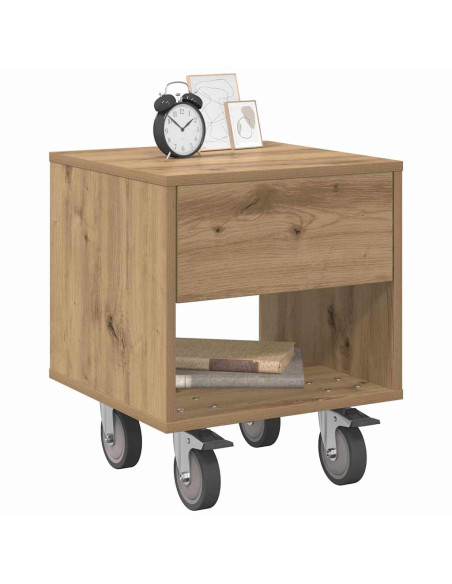 Comodino 2 pcs Rovere artigianale 40,5 x 40 x 48 cm