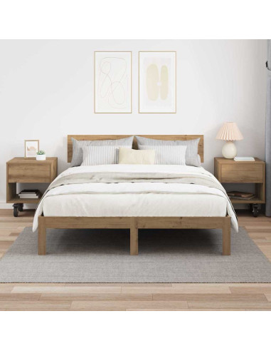 Comodino 2 pcs Rovere artigianale 40,5 x 40 x 48 cm