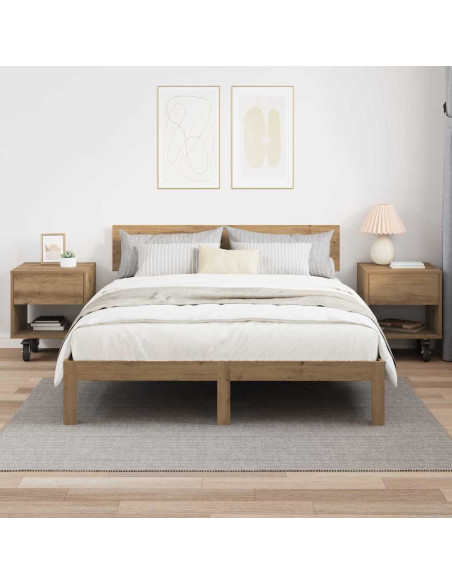 Comodino 2 pcs Rovere artigianale 40,5 x 40 x 48 cm