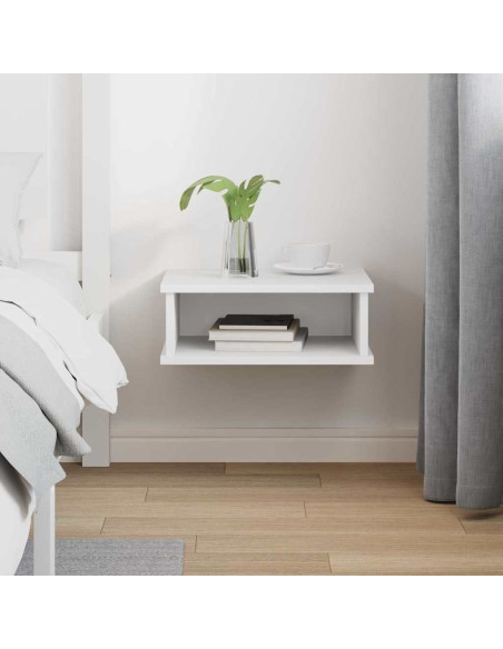 Comodino Bianco 40 x 31 x 15 cm Legno multistrato