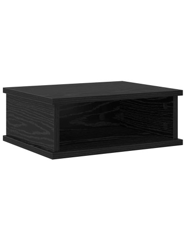 Comodino Rovere Nero 40 x 31 x 15 cm Legno multistrato