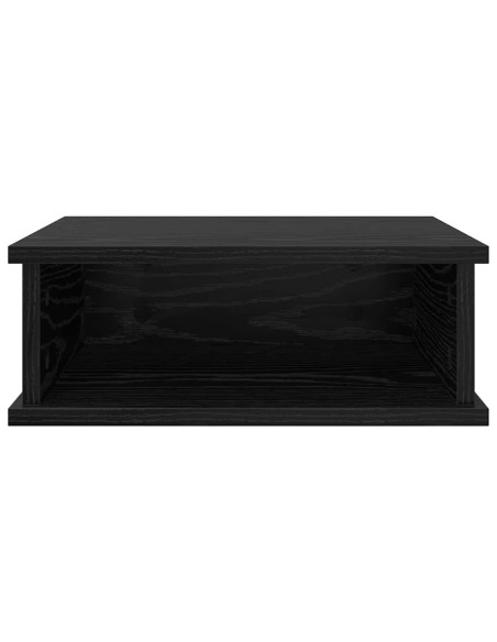 Comodino Rovere Nero 40 x 31 x 15 cm Legno multistrato