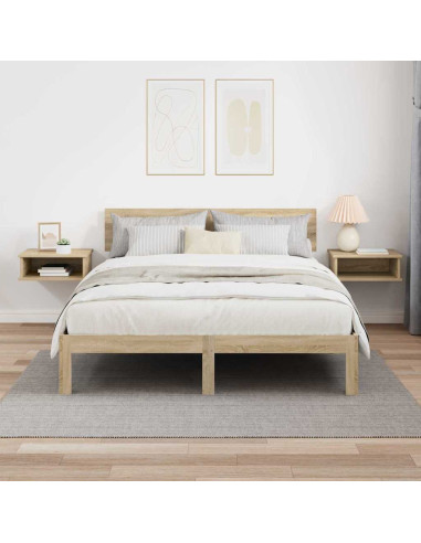 Comodino 2 pcs Rovere Sonoma 40 x 31 x 15 cm Legno multistrato