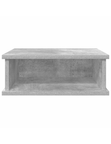 Comodino Grigio cemento 40 x 31 x 15 cm Legno multistrato