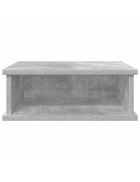 Comodino Grigio cemento 40 x 31 x 15 cm Legno multistrato