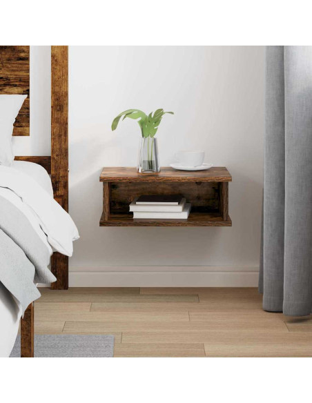 Comodino Rovere fumé 40 x 31 x 15 cm Legno multistrato