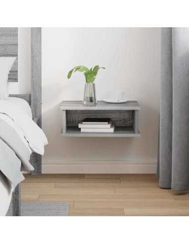 Comodino Grigio Sonoma 40 x 31 x 15 cm Legno multistrato