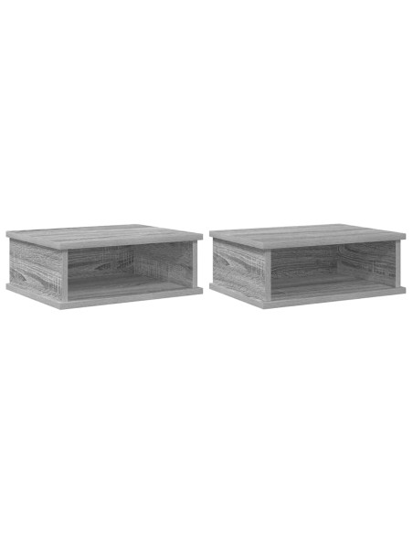 Comodino 2 pcs Grigio Sonoma 40 x 31 x 15 cm Legno multistrato