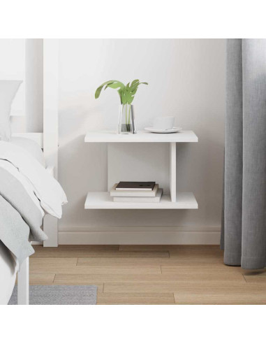 Comodino Bianco 40 x 30 x 25 cm Legno multistrato