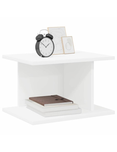 Comodino 2 pcs Bianco 40 x 30 x 25 cm Legno multistrato