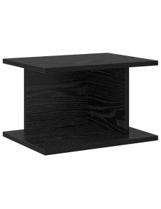 Comodino Rovere Nero 40 x 30 x 25 cm Legno multistrato 2