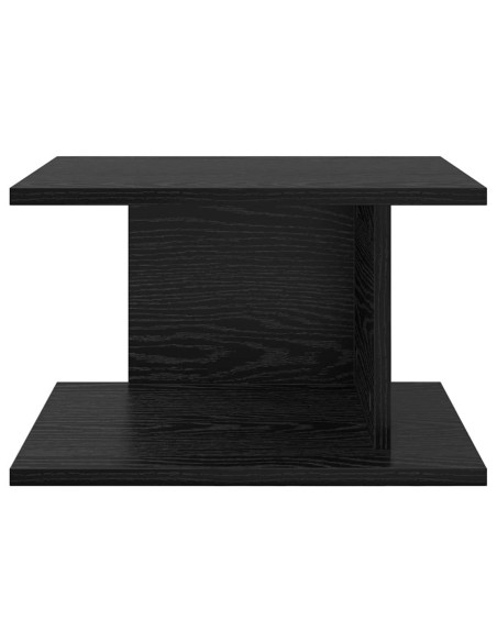 Comodino Rovere Nero 40 x 30 x 25 cm Legno multistrato