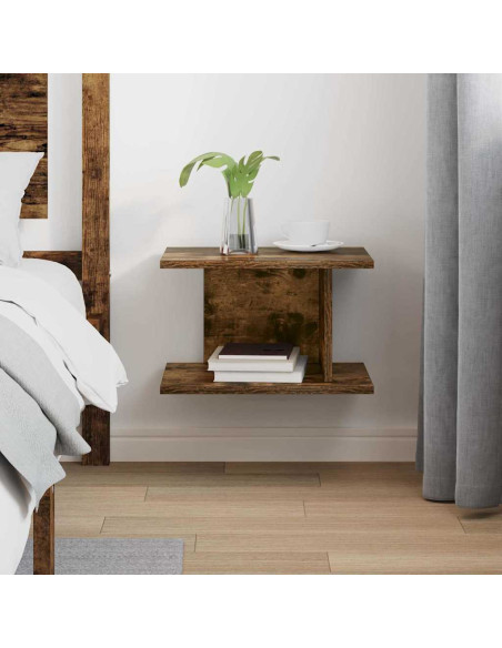 Comodino Rovere fumé 40 x 30 x 25 cm Legno multistrato