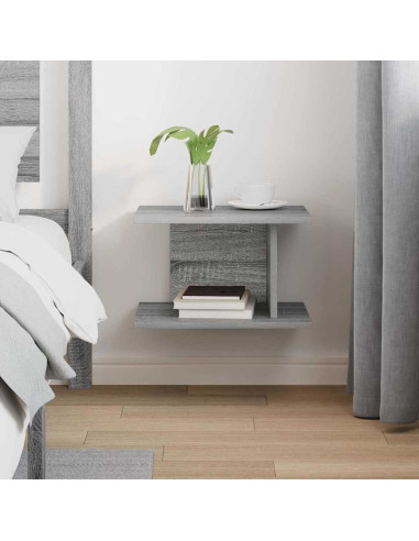 Comodino Grigio Sonoma 40 x 30 x 25 cm Legno multistrato