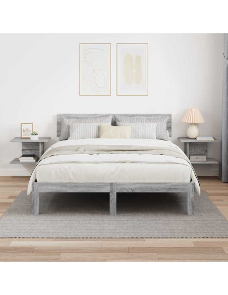 Comodino 2 pcs Grigio Sonoma 40 x 30 x 25 cm Legno multistrato