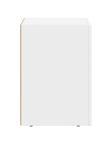 Comodino Bianco 29.5 x 35 x 50 cm Legno multistrato