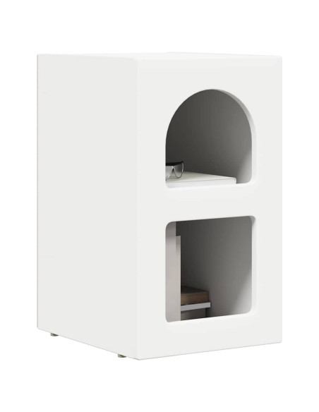 Comodino 2 pcs Bianco 29,5 x 33,5 x 50 cm Legno multistrato